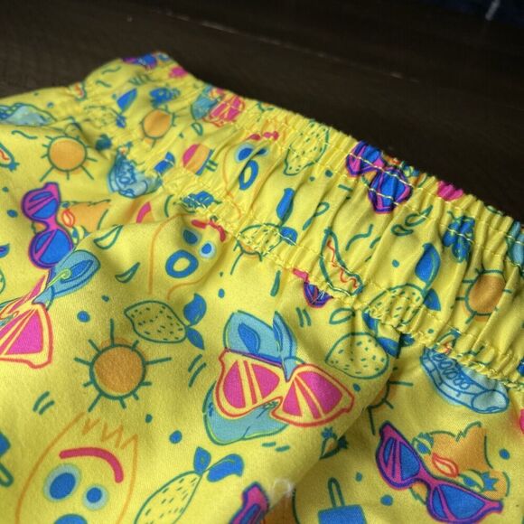 Disney Yellow Swim Trunks with Blue and Pink Accents - Picture 4 of 8